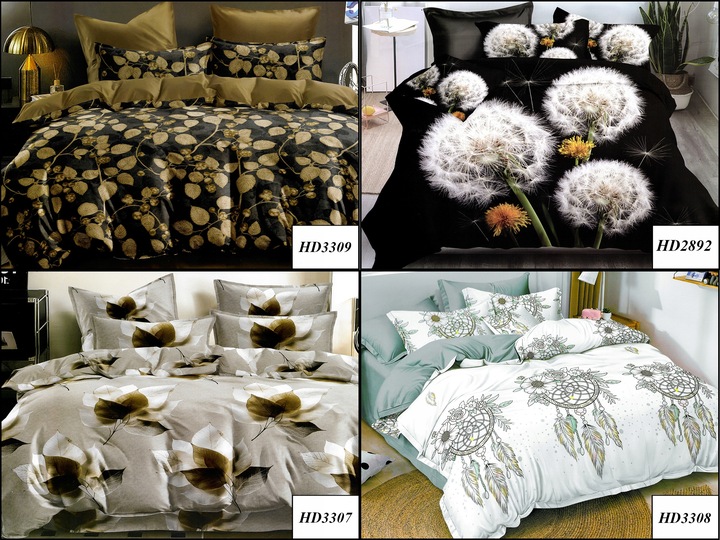 KOMPLET DWUSTRONNA POŚCIEL 180x200 +2 POSZEWKI + PRZEŚCIERADŁO DUŻO WZORÓW