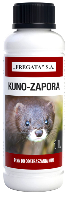 KUNO ZAPORA SILNY PŁYN ODSTRASZACZ KUN GRYZONI 1 L