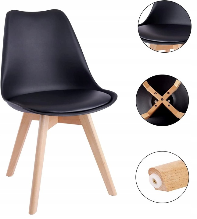 Krzesło Montivaro Czarne