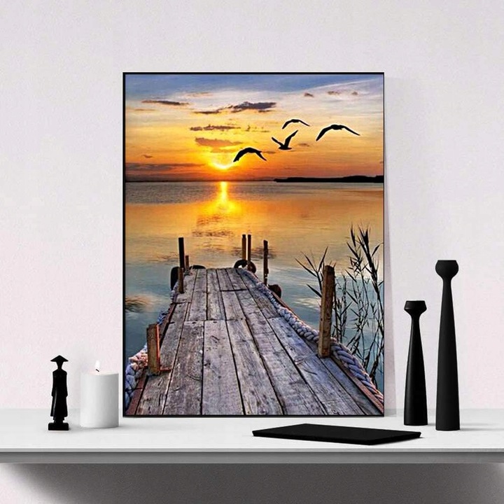 MALOWANIE PO NUMERACH OBRAZY DO MALOWANIA PREZENT OBRAZ KREATYWNY 40X50