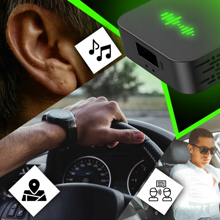 ADAPTER CARPLAY CARLINK BEZPRZEWODOWY SAMOCHODOWY ANDROID AUTO USB IPHONE