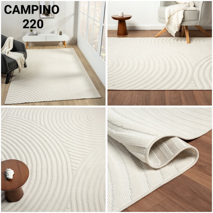 NOWOCZESNY ELEGANCKI DYWAN 120x170 DO SALONU KREMOWY RÓŻNE WZORY