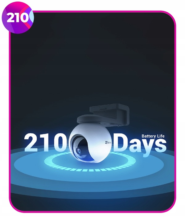 Kamera zewnętrzna z panelem solarnym obrotowa EZVIZ HB8 2K+ 4MP Kamera WiFi