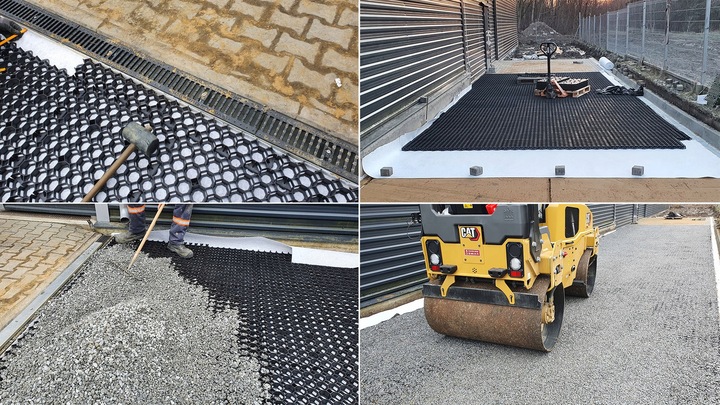 GEOKRATA Kratka Drogowa Parking Trawnikowa PŁYTA AŻUROWA Stella Green