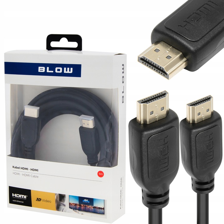 KABEL PRZEWÓD HDMI HD 3D 4K HIGH SPEED 4K 50/60HZ AUDIO VIDEO ETHERNET