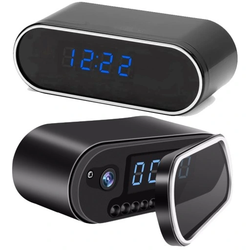 BUDZIK ZEGAR Z MINI KAMERA SZPIEGOWSKA UKRYTA WiFi