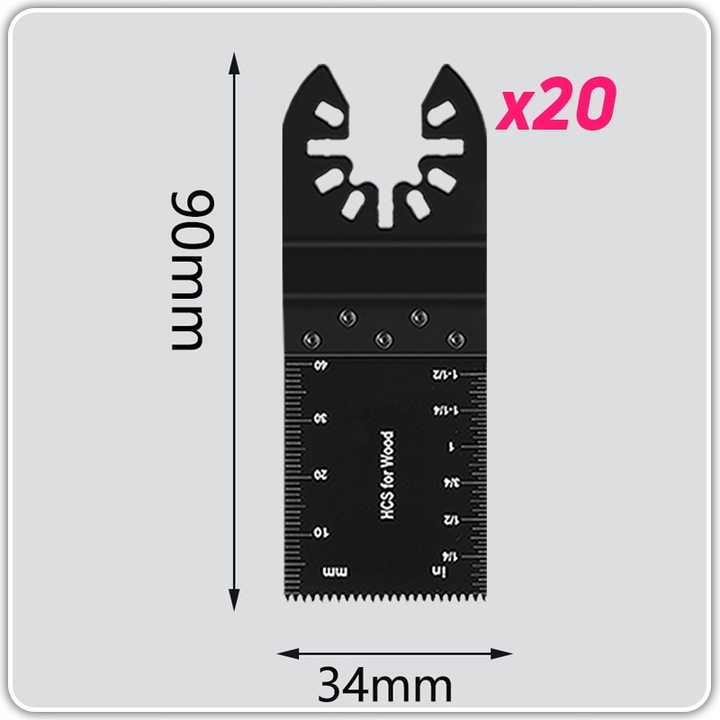 Brzeszczot wgłębny do narzędzia wielofunkcyjnego piła oscylacyjna 20