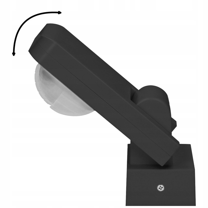 CZUJNIK RUCHU ZMIERZCHU ZEWNĘTRZNY LED CZUJKA REGULACJA 360 20M CZARNY