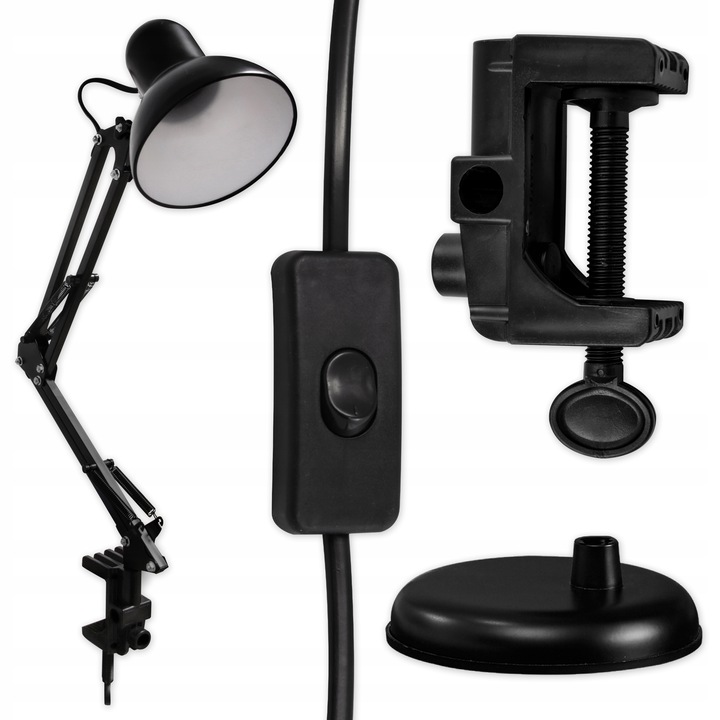 LAMPKA BIURKOWA KREŚLARSKA SZKOLNA BIURKO LED E27