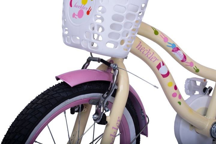 Rowerek dziecięcy Heckler Rainbow 16" White / Yellow