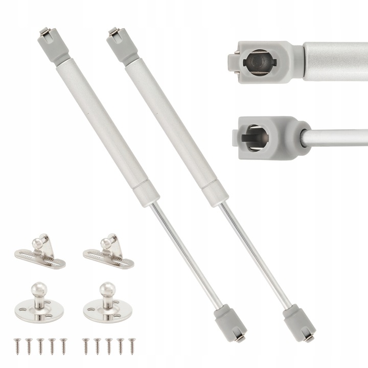 2 x MOCNY PODNOŚNIK GAZOWY SIŁOWNIK DO FRONTÓW - 200N + WKRĘTY +