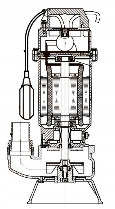 FURIAT 1500 POMPA DO SZAMBA BRUDNEJ CZYSTEJ WODY Z ROZDRABNIACZEM +
