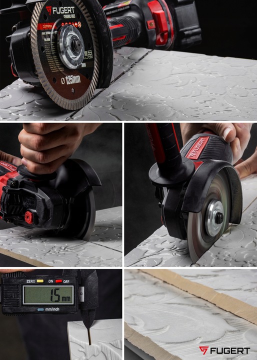 TARCZA DIAMENTOWA DO CIĘCIA GRESU PŁYTEK CERAMIKI 125 MM PRECYZYJNA