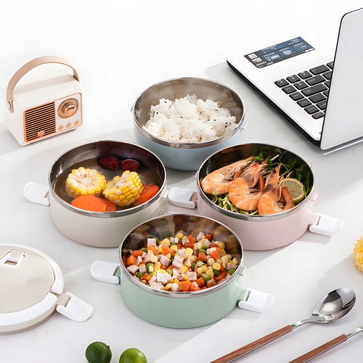 POJEMNIK TERMICZNY NA ŻYWNOŚĆ ZUPĘ OBIADOWY TERMOS STAL NIERDZEWNA 2,8L