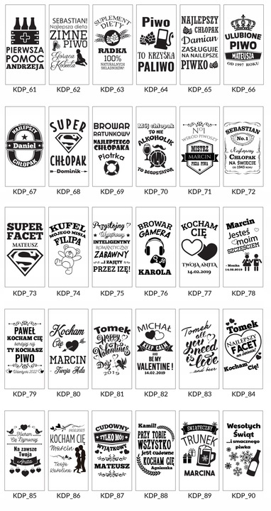 KUFEL Z GRAWEREM KUFEL DO PIWA PREZENT DLA TATY 18 30 40 50 60