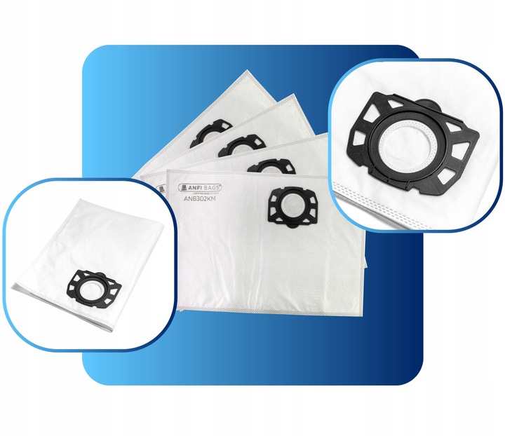 12x Worki do odkurzacza Karcher WD3 KFI 357 V17 V15 V19 SE4001 WD2