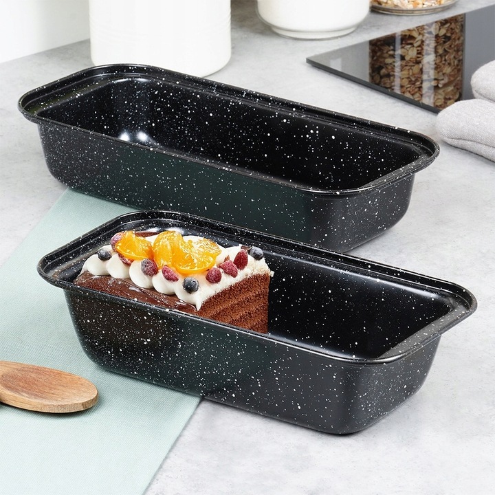 2x Forma GRANITOWA foremka do pieczenia chleba pasztet ciasto keksówka