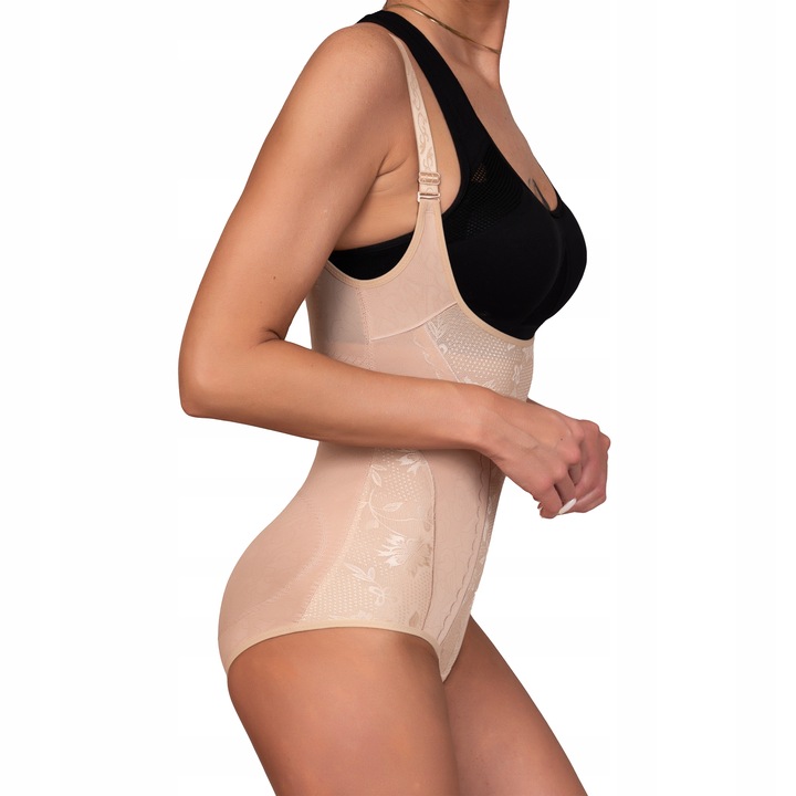 MOCNO wyszczuplające BODY modelujące KORYGUJĄCY gorset