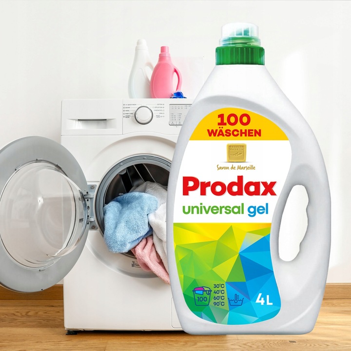 NIEMIECKI ŻEL DO PRANIA ZESTAW MIX KOLOR UNIWERSALNY 200 PRAŃ WYDAJNY DE