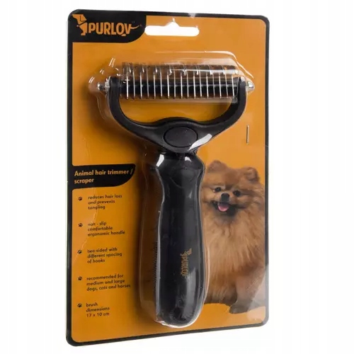 ZGRZEBŁO TRYMER DO KOŁTUNÓW SIERŚCI USUWA MARTWY WŁOS PSA KOTA ZWIERZĄT