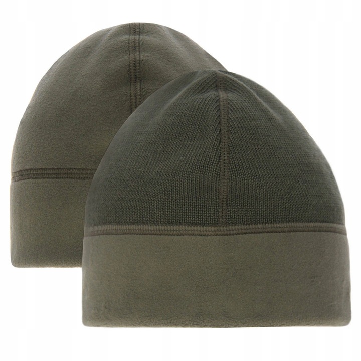 CZAPKA ZIMOWA WOJSKOWA WP WZ.420Z-MON Wełna MERINO Dwustronna Olive