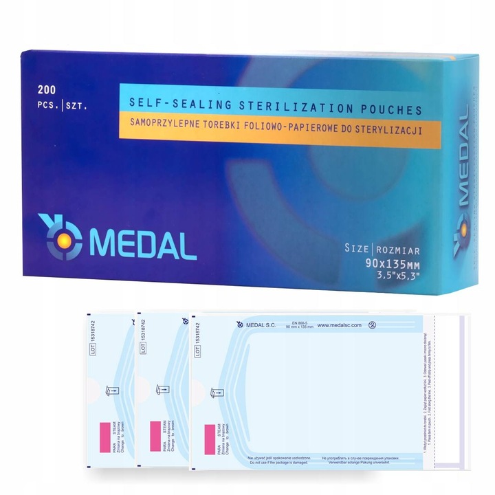 TOREBKI DO STERYLIZACJI AUTOKLAWU PAKIETY 90 x 135