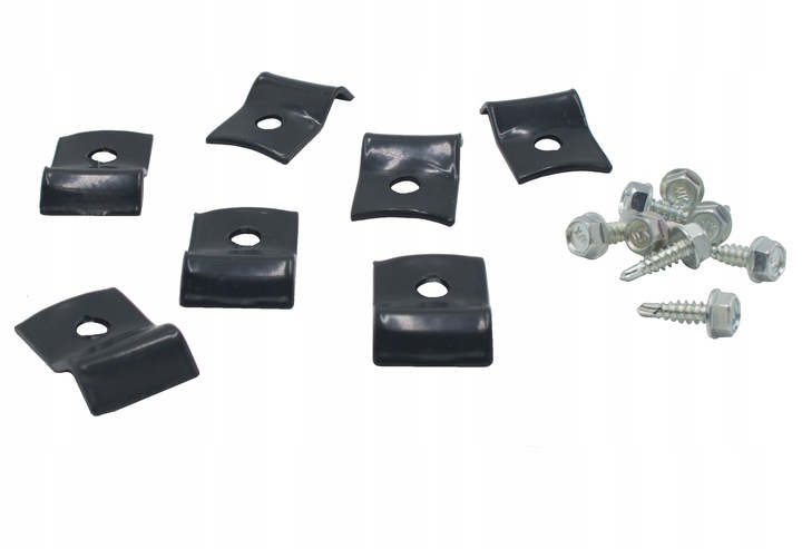 PRZLOTKA BLASZKOWA UCHWYT DO PANELI SPINKA Z WKRĘTAMI OCYNK ANTRACYT