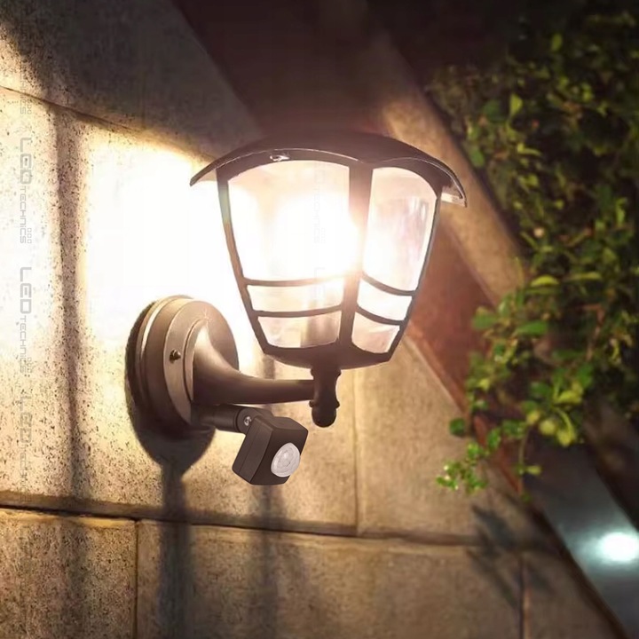 Lampa elewacyjna ogrodowa kinkiet zewnętrzny CZUJNIK RUCHU ZMIERZCHU