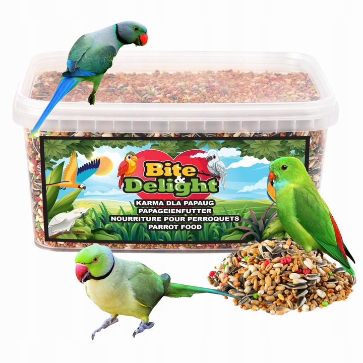 Karma dla papug pokarm dla nimfy falistej Zbilansowane źródło witamin