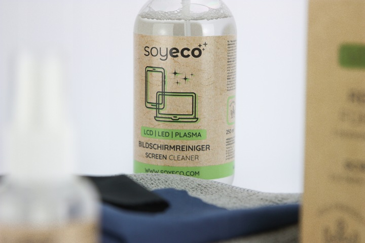 PŁYN DO CZYSZCZENIA EKRANÓW TV LCD LCD MONITORÓW ZESTAW Z MIKROFIBRĄ x3