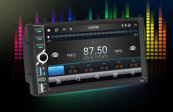 RADIO SAMOCHODOWE 2 DIN 4GB RAM ANDROID AUTO CARPLAY ANDROID 15 RDS