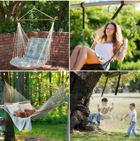 Zestaw do mocowania hamaka huśtawki linki nylonowe