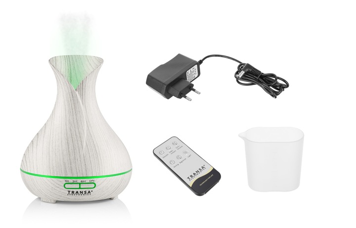 Dyfuzor Zapachowy Aromaterapia Pilot Timer LED AromaWhite Transa 300