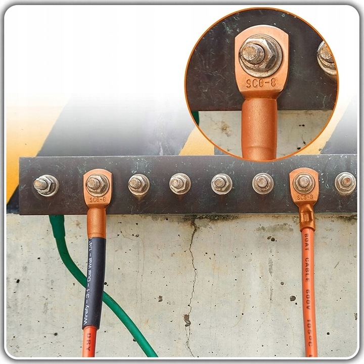 ZACISKARKA KABLI PRZEWODÓW PRASKA TULEJKI 6-50mm2 + 60 końcówek