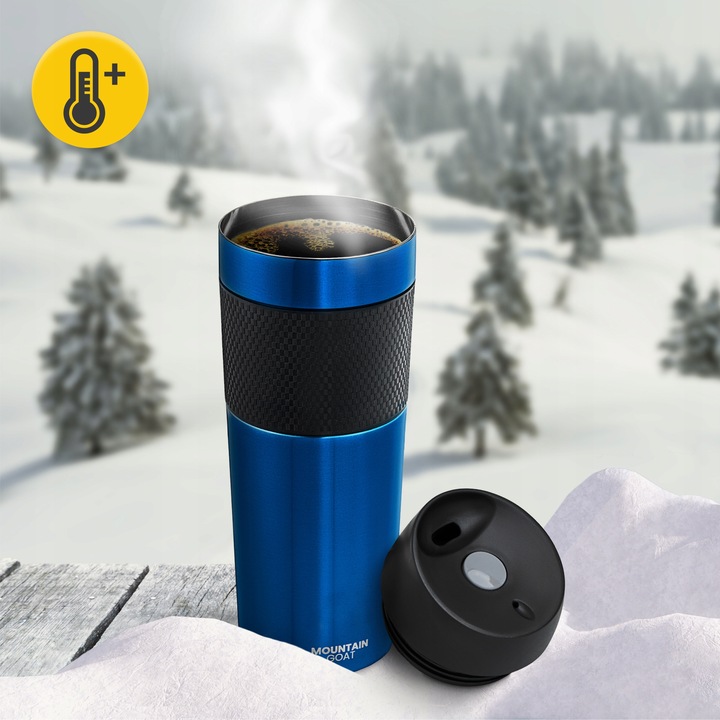 KUBEK TERMICZNY TERMOS NA KAWĘ HERBATĘ GORĄCY NAPÓJ SZCZELNY PODRÓŻNY 450ML