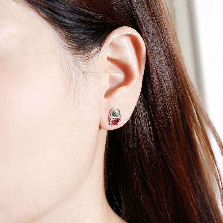 KOLCZYKI SREBRNE DLA DZIEWCZYNKI KRÓLICZKI SREBRO 925 ZAJĄCZKI NA WIELKANOC