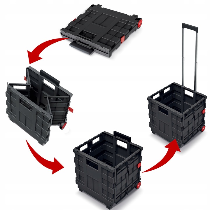 SKŁADANY WÓZEK KOSZ NA KÓŁKACH KISTENBERG KCT4040-3020