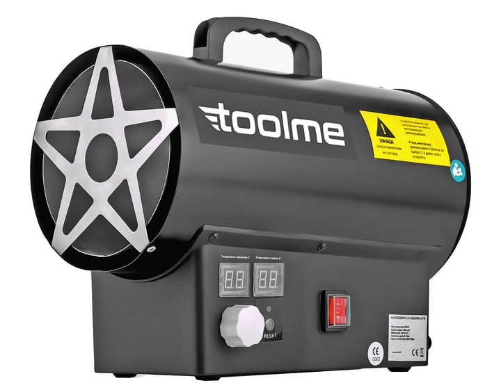 Nagrzewnica 25kW dmuchawa grzejnik na butle gazowa z TERMOSTATEM LCD TM182