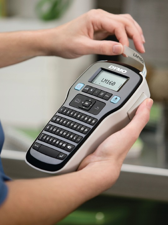 Drukarka etykiet DYMO LM160 Label Manager + taśma D1 45013 12mm biała