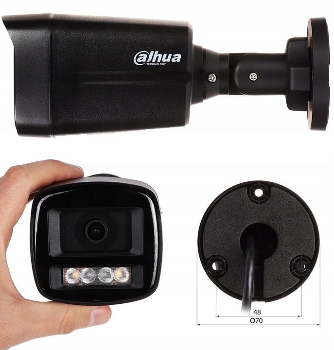 Nowoczesny Zestaw Monitoringu IP Dahua z 6 Kamerami 4Mpx