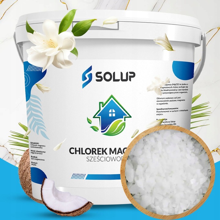 CHLOREK MAGNEZU sześciowodny sól magnezowa 4kg