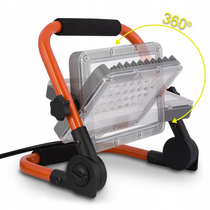 Halogen LED Roboczy Budowlany 100W Naświetlacz przenośny z rączką