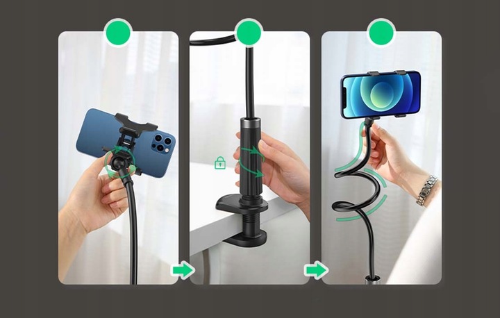 UCHWYT STOJAK UGREEN NA TELEFON WYGINANY