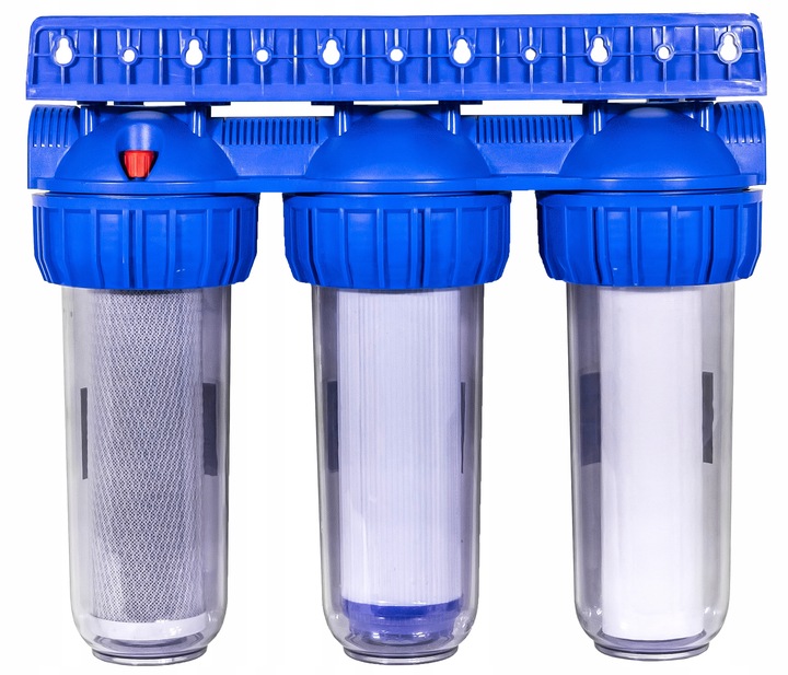 FILTR DO WODY WSTĘPNY KORPUS OBUDOWA FI 1'' GW 3-STOPNIOWY + WKŁADY