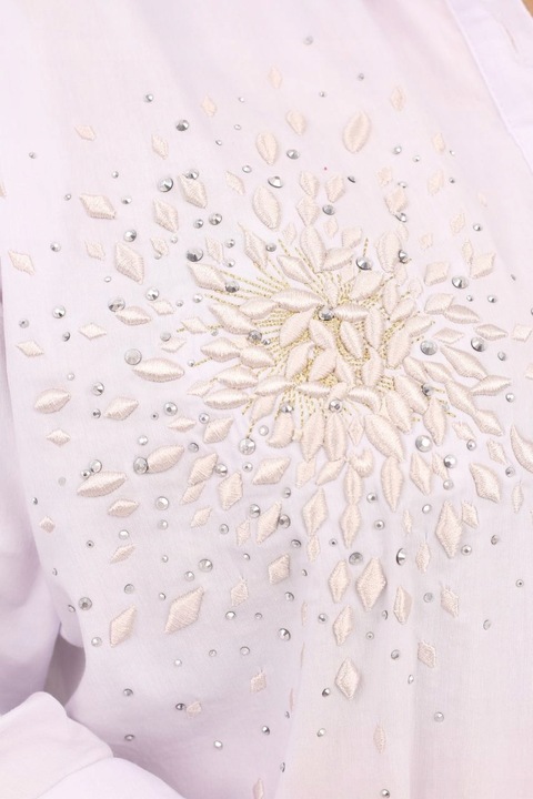 KOSZULA JEANSOWA DAMSKA DUŻE ROZMIARY ELEGANCKA DŁUGA OVERSIZE STYLOWA