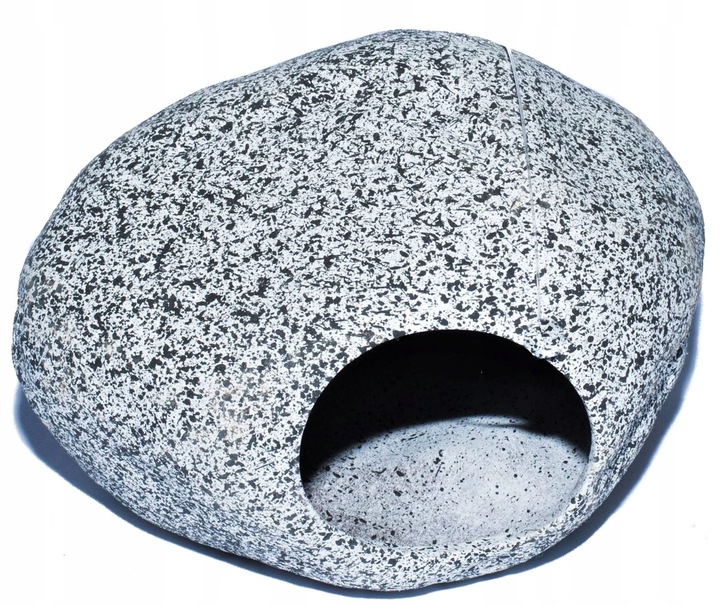 Dekoracja kamień duży, kryjówka, 2 otwory AS103