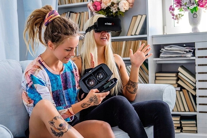 Gogle Webski Virtual Reality V6 + Kontroler BT