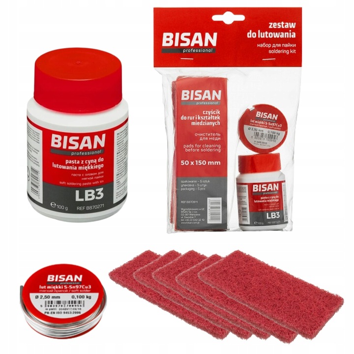 ZESTAW DO LUTOWANIA LUTU MIĘKKIEGO RUR I KSZTAŁTEK PASTA CYNA LUT