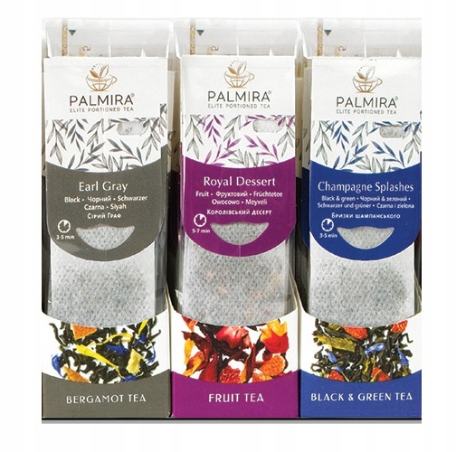 Zestaw deluxe herbat "Wiosenny" Earl Gray Champagne splashes Royal dessert