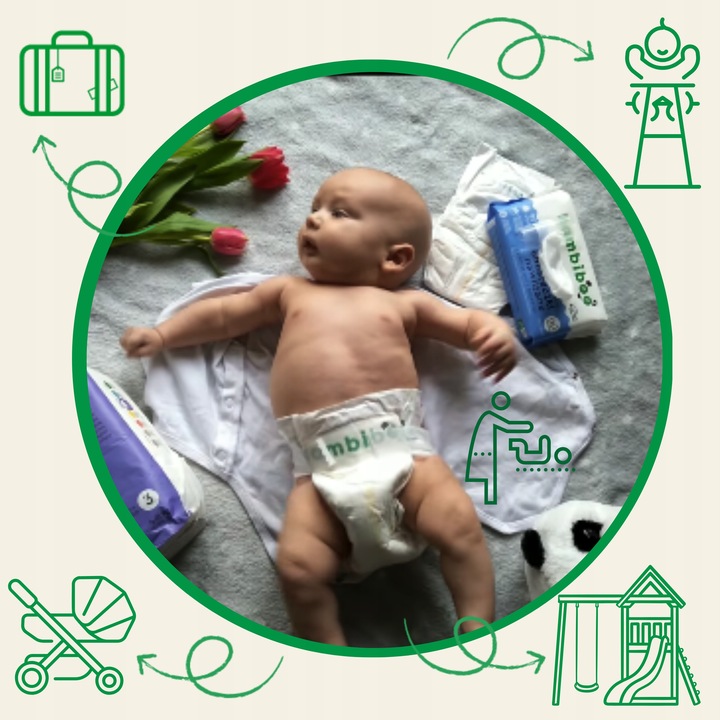 Chusteczki nawilżane Bambiboo 4x60szt. z ekstraktem z bławatka 99% wody